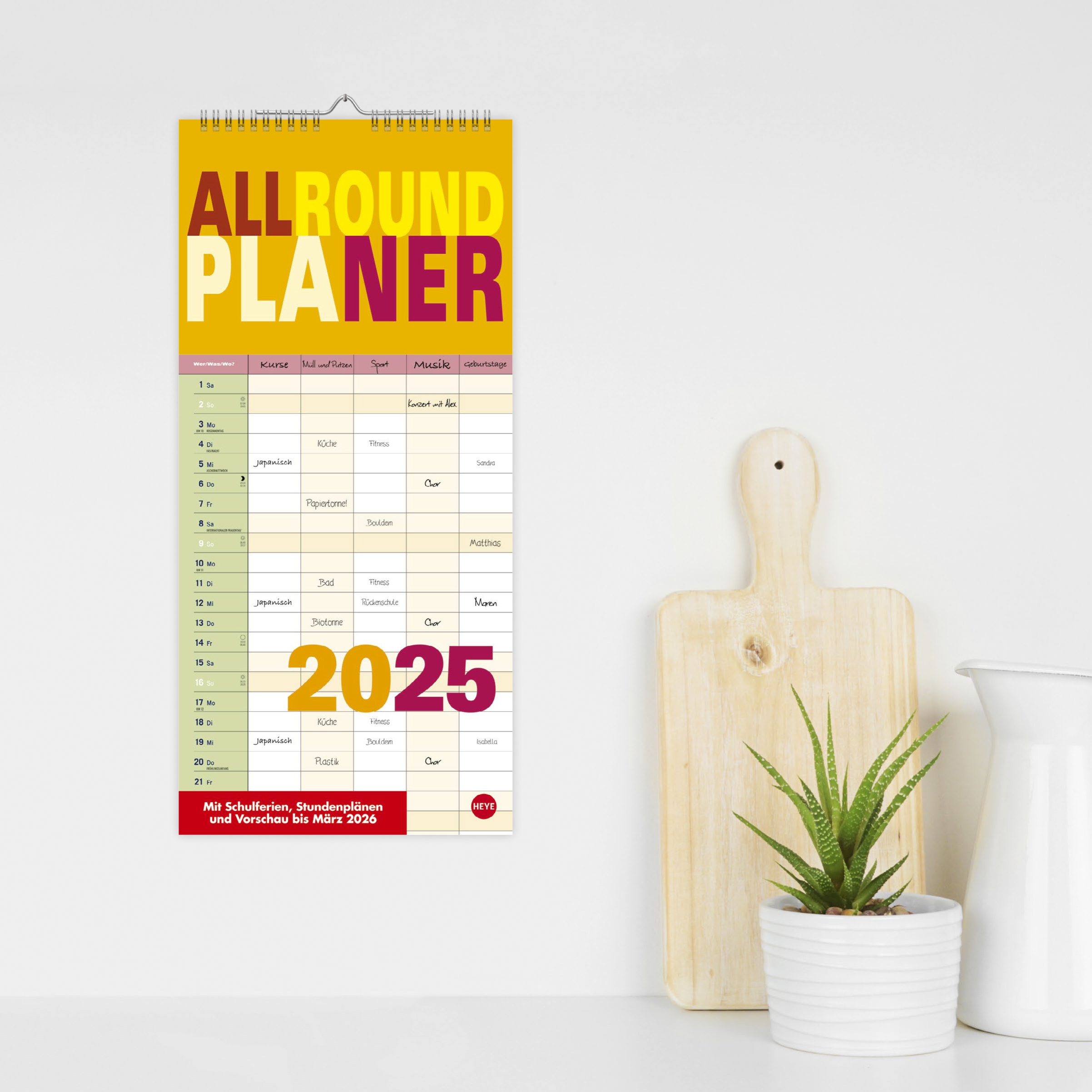 Anderes Coverbild Allroundplaner bunt 2025