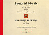 Vorderes Coverbild Graphisch-statistischer Atlas der Schweiz 1897 – 2017