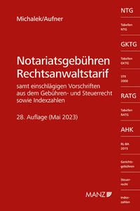 Vorderes Coverbild Notariatsgebühren - Rechtsanwaltstarif