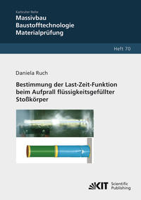 Vorderes Coverbild Bestimmung der Last-Zeit-Funktion beim Aufprall flüssigkeitsgefüllter Stoßkörper