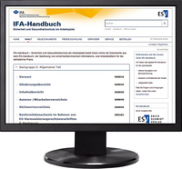 Vorderes Coverbild IFA-Handbuch – Sicherheit und Gesundheitsschutz am Arbeitsplatz - Jahresabonnement