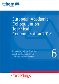 Vorderes Coverbild European Academic Colloquium on Technical Communication 2018