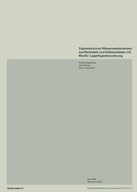 Vorderes Coverbild Zugversuche an Mauerwerkswänden aus Backstein und Kalksandstein mit Murfor-Lagerfugenbewehrung