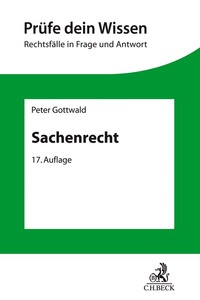 Vorderes Coverbild Sachenrecht