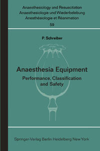 Vorderes Coverbild Anaesthesia Equipment