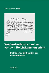 Vorderes Coverbild Wechselverbindlichkeiten vor dem Reichskammergericht