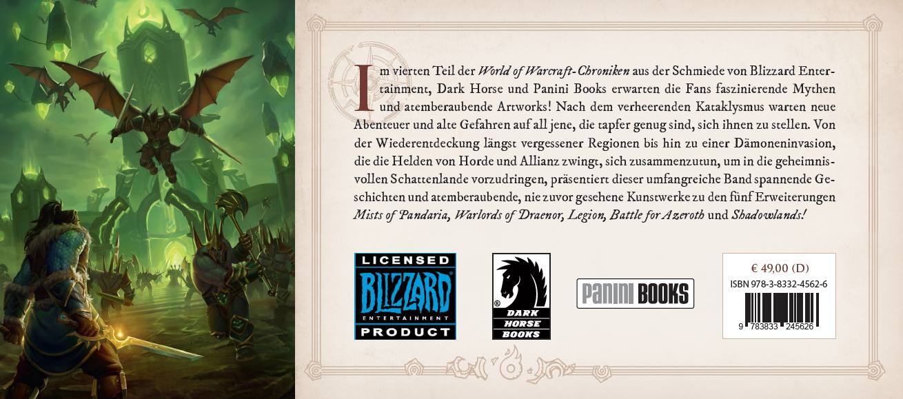 Rückseitencover World of Warcraft: Chroniken Bd. 4