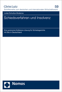 Vorderes Coverbild Schiedsverfahren und Insolvenz