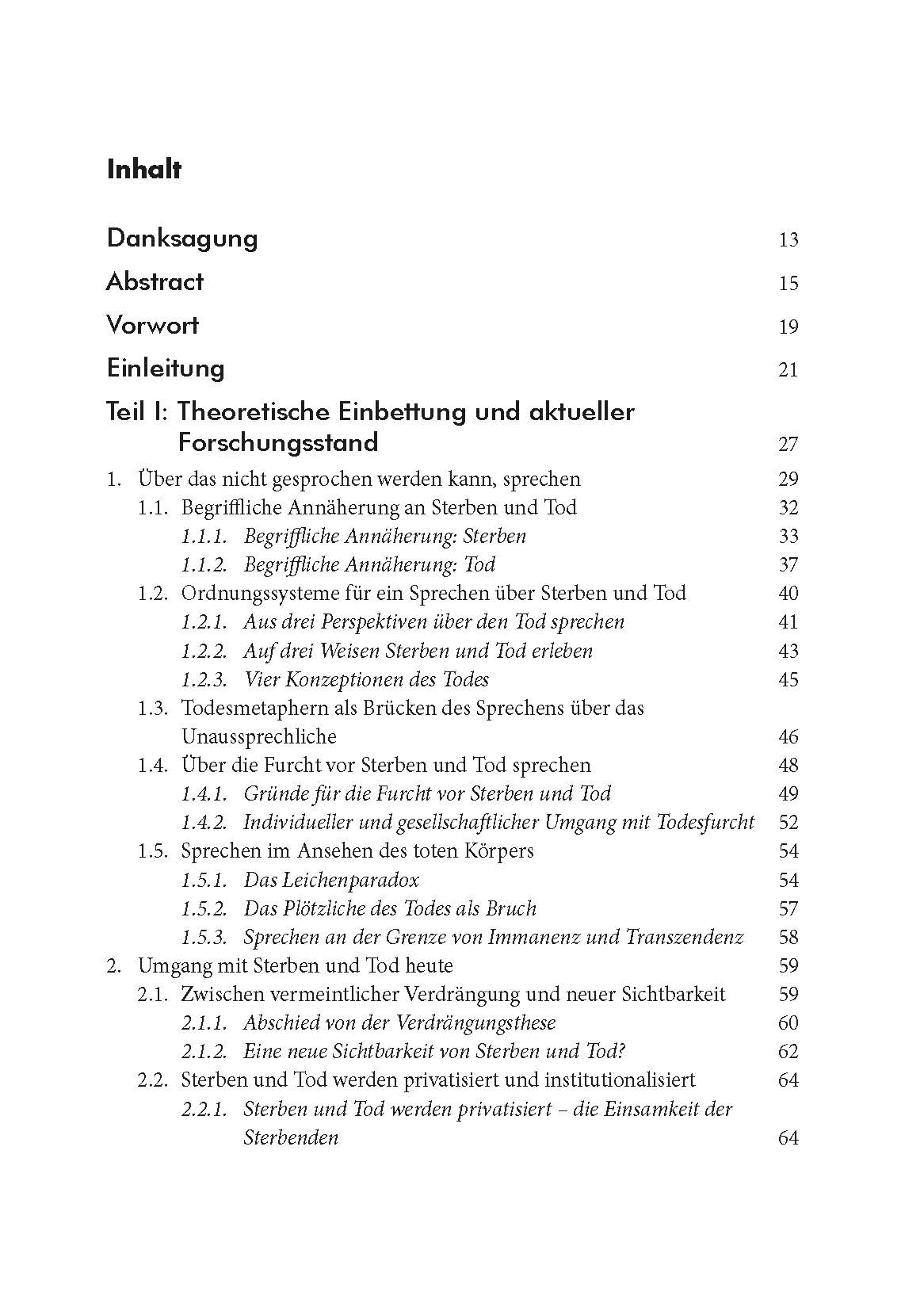 Beispielinhalt (Bild) Sterben und Tod in der Palliativ- und Intensivpflege