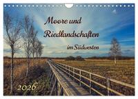 Vorderes Coverbild Moor und Riedlandschaften im Südwesten (Wandkalender 2026 DIN A4 quer), CALVENDO Monatskalender