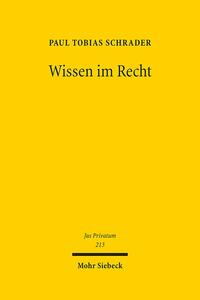 Vorderes Coverbild Wissen im Recht