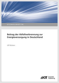 Vorderes Coverbild Beitrag der Abfallverbrennung zur Energieversorgung in Deutschland