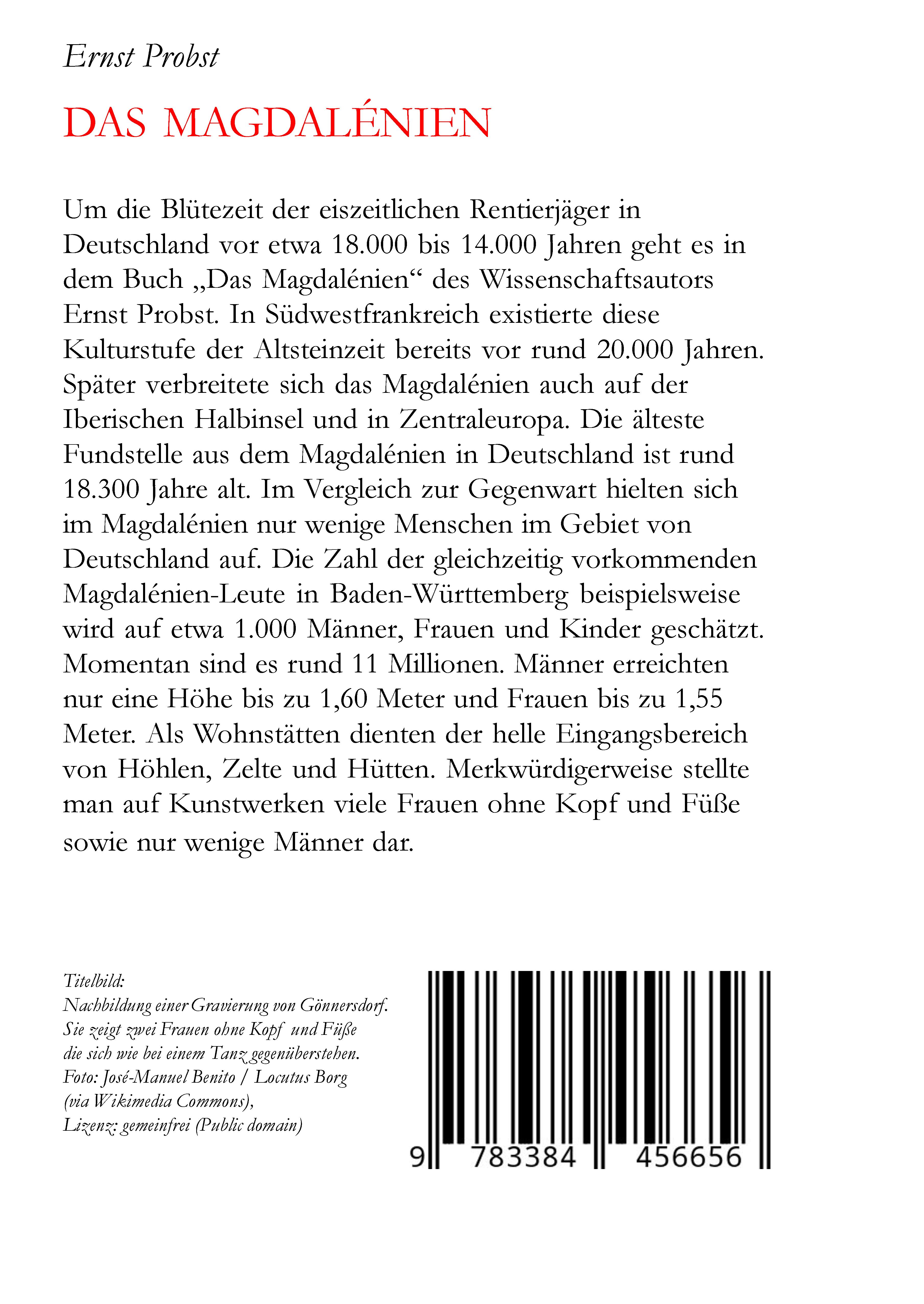 Rückseitencover Das Magdalénien