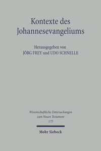 Vorderes Coverbild Kontexte des Johannesevangeliums