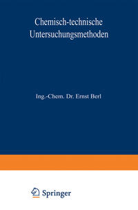 Vorderes Coverbild Chemisch-technische Untersuchungsmethoden