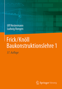 Vorderes Coverbild Frick/Knöll Baukonstruktionslehre 1