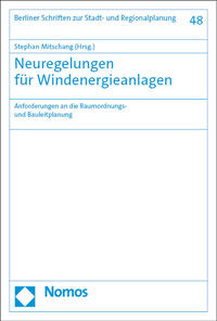Vorderes Coverbild Neuregelungen für Windenergieanlagen