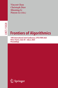 Vorderes Coverbild Frontiers of Algorithmics