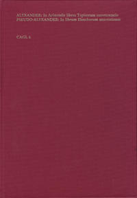 Vorderes Coverbild In VIII Libros Topicorum Aristotelis Commentatio. Pseudo-Alexander: Annotationes in Librum Elenchorum Aristotelis