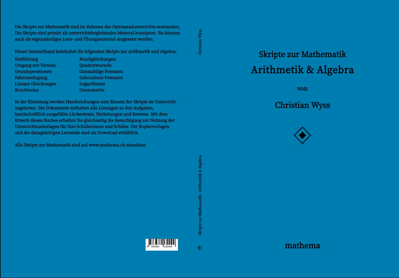 Gesamtes Coverbild Skripte zur Mathematik - Arithmetik & Algebra