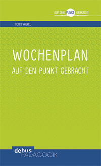 Vorderes Coverbild Wochenplan
