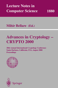 Vorderes Coverbild Advances in Cryptology - CRYPTO 2000