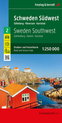 Vorderes Coverbild Schweden Südwest, Straßen- und Freizeitkarte 1:250.000, freytag & berndt