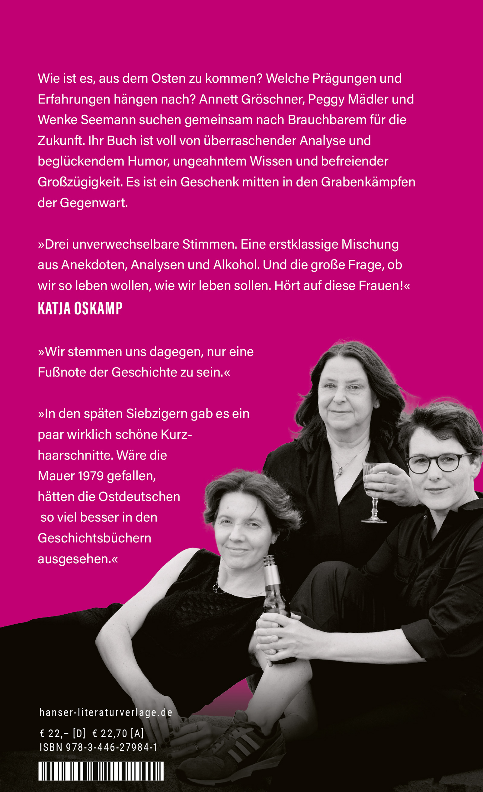 Beispielinhalt (Bild) Drei ostdeutsche Frauen betrinken sich und gründen den idealen Staat