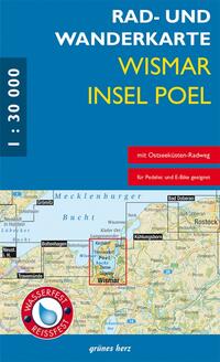 Vorderes Coverbild Rad- und Wanderkarte Wismar, Insel Poel