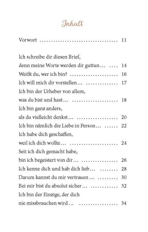 Beispielinhalt (Bild) Der Liebesbrief des Vaters