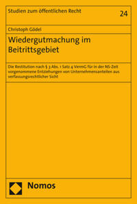 Vorderes Coverbild Wiedergutmachung im Beitrittsgebiet