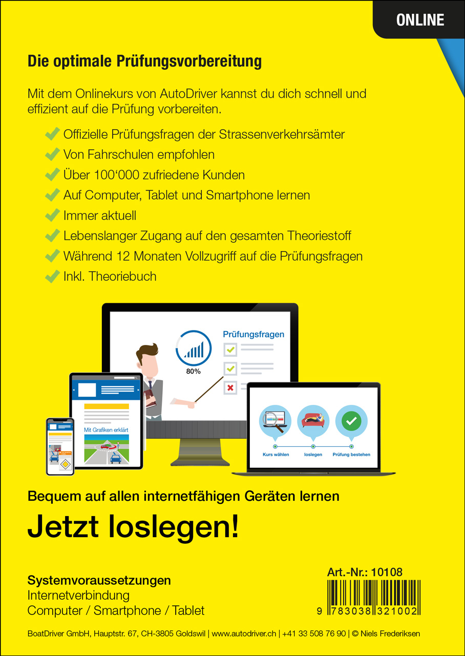Rückseitencover AutoDriver - Kat. B, A, A1 + Buch