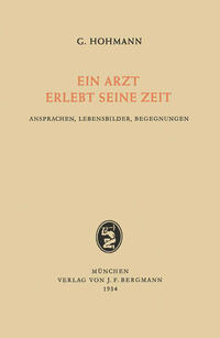 Vorderes Coverbild Ein Arzt Erlebt Seine Zeit