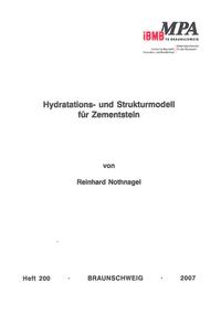 Vorderes Coverbild Hydratations- und Strukturmodell für Zementstein
