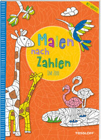 Vorderes Coverbild Malen nach Zahlen. Im Zoo