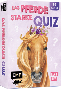 Vorderes Coverbild Kartenspiel: Das pferdestarke Quiz von den beliebten Social-Media-Stars Lia und Lea – # ponylife