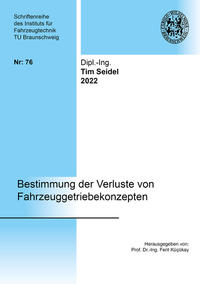 Vorderes Coverbild Bestimmung der Verluste von Fahrzeuggetriebekonzepten