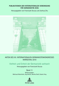 Vorderes Coverbild Akten des XII. Internationalen Germanistenkongresses Warschau 2010- Vielheit und Einheit der Germanistik weltweit
