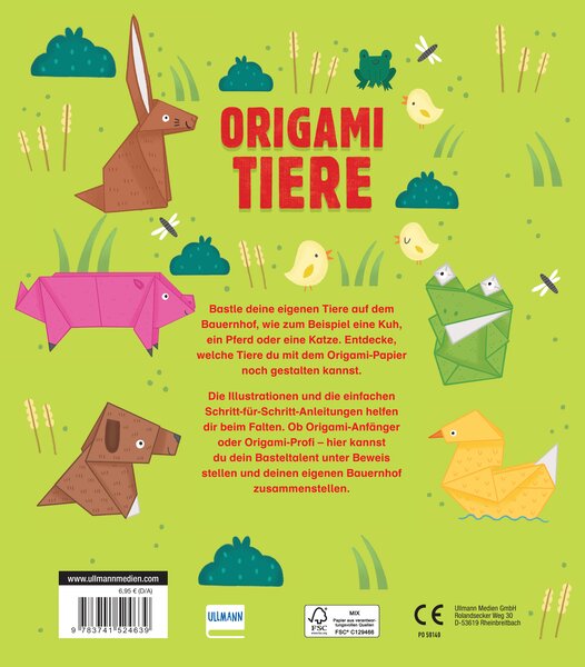 Rückseitencover Origami Tiere