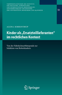 Vorderes Coverbild Kinder als „Ersatzteillieferanten“ im rechtlichen Kontext