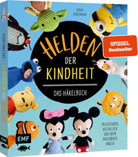 Vorderes Coverbild Helden der Kindheit – Das Häkelbuch – Trickfiguren, Kulthelden und mehr Amigurumis häkeln