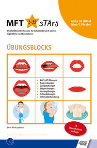 Vorderes Coverbild Übungsblocks Myofunktionelle Therapie