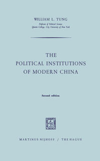 Vorderes Coverbild The Political Institutions of Modern China