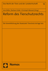 Vorderes Coverbild Reform des Tierschutzrechts