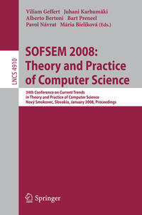 Vorderes Coverbild SOFSEM 2008: Theory and Practice of Computer Science