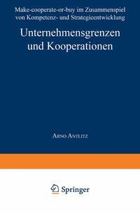 Vorderes Coverbild Unternehmensgrenzen und Kooperationen