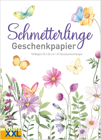 Vorderes Coverbild Schmetterlinge - Geschenkpapier