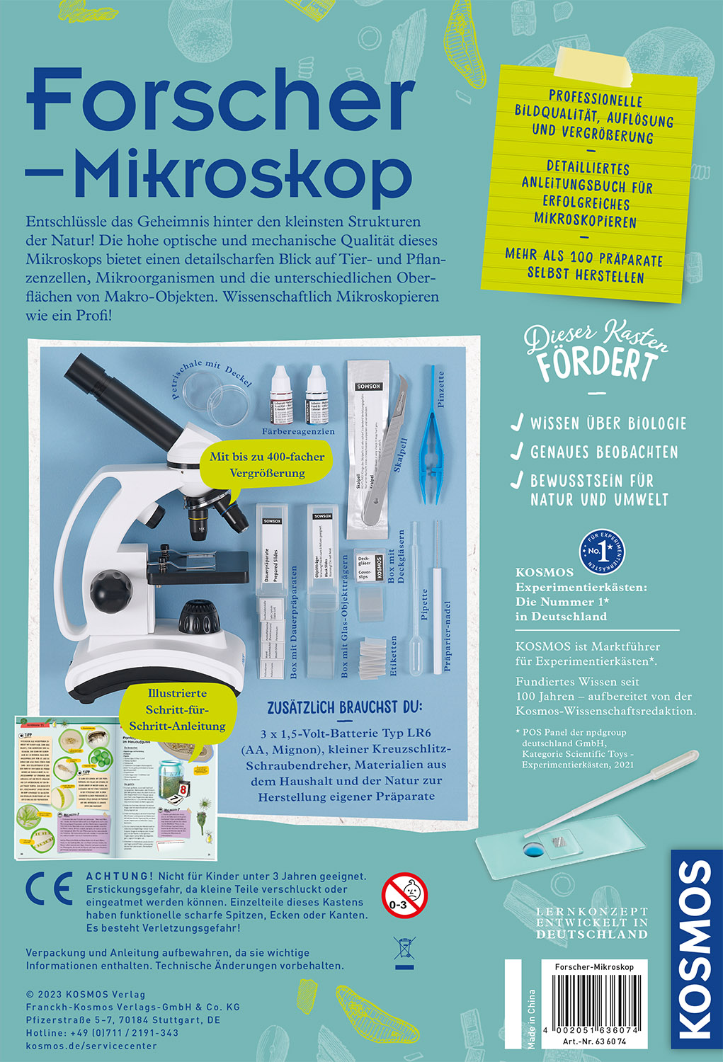 Rückseitencover Forschermikroskop