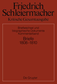 Vorderes Coverbild Briefwechsel 1808-1810