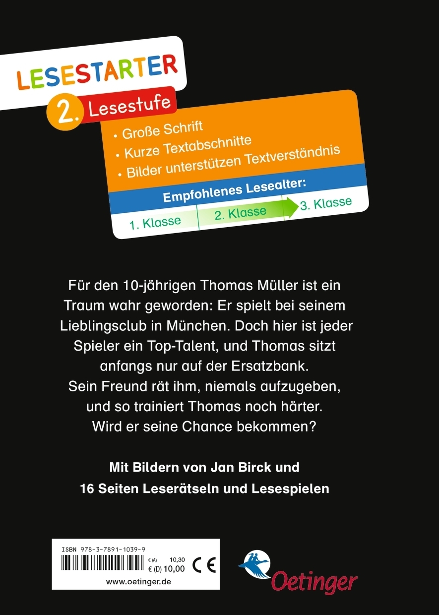 Rückseitencover Mein Weg in die Startelf